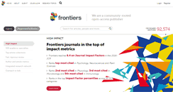 Desktop Screenshot of frontiersin.org